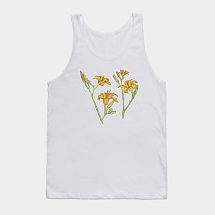 Orange Lilies Tank Top